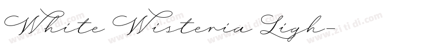 White Wisteria Ligh字体转换